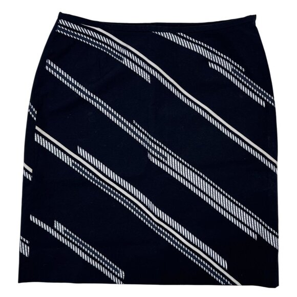 Ann Taylor Dresses & Skirts - Ann Taylor Size 12 Womens Dark Blue & White Striped Pencil Skirt